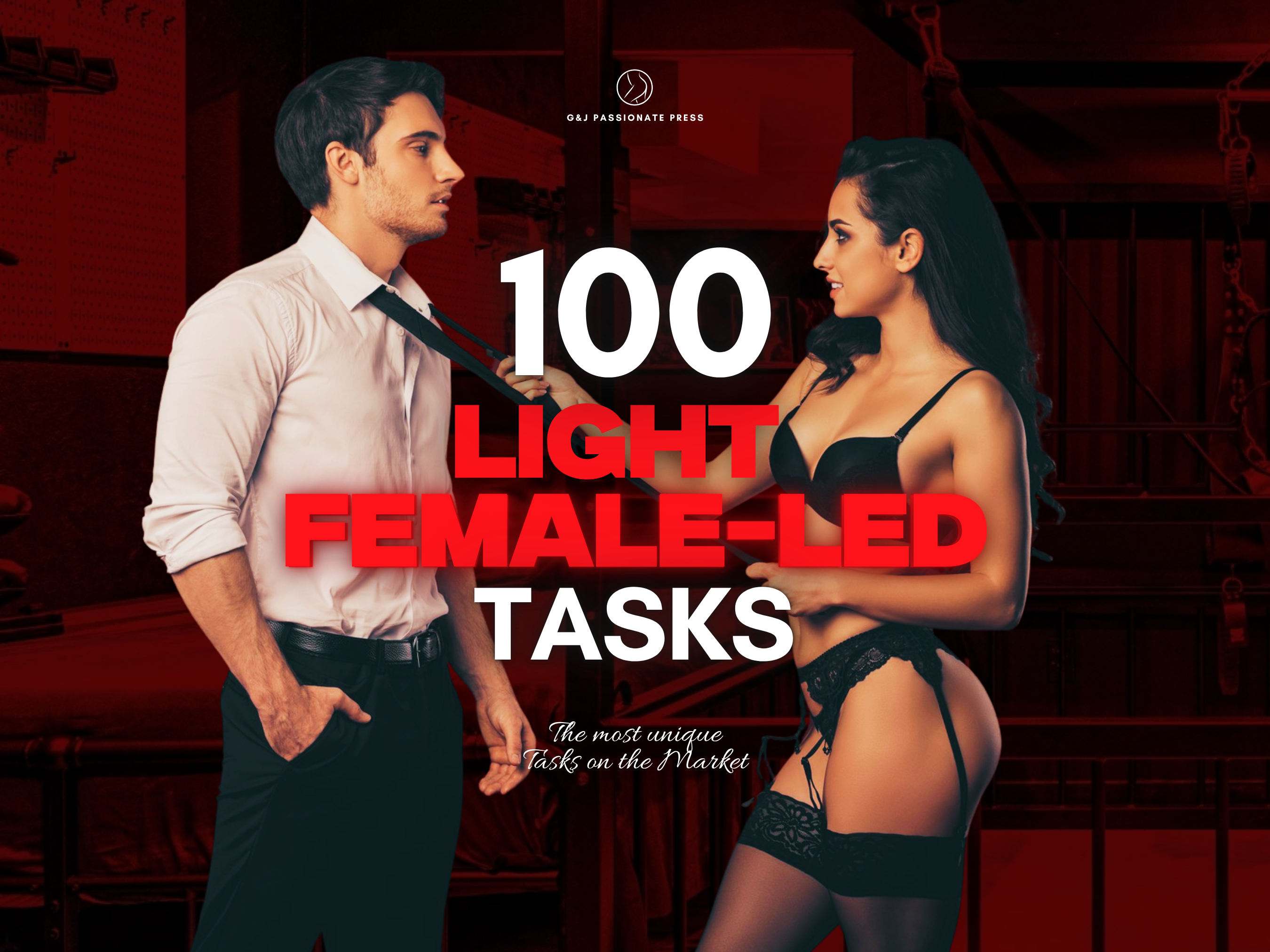 100 Female-led Tasks cover graphic for a beginner-friendly femdom task collection
