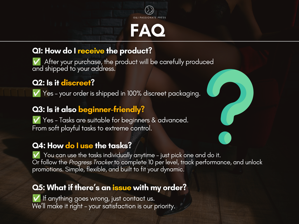 700 Femdom Tasks - Book with Sex Challenges.