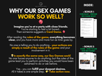 Discover Your Kink card game explanation showing why sex games help couples try new activities with two bonus guides included