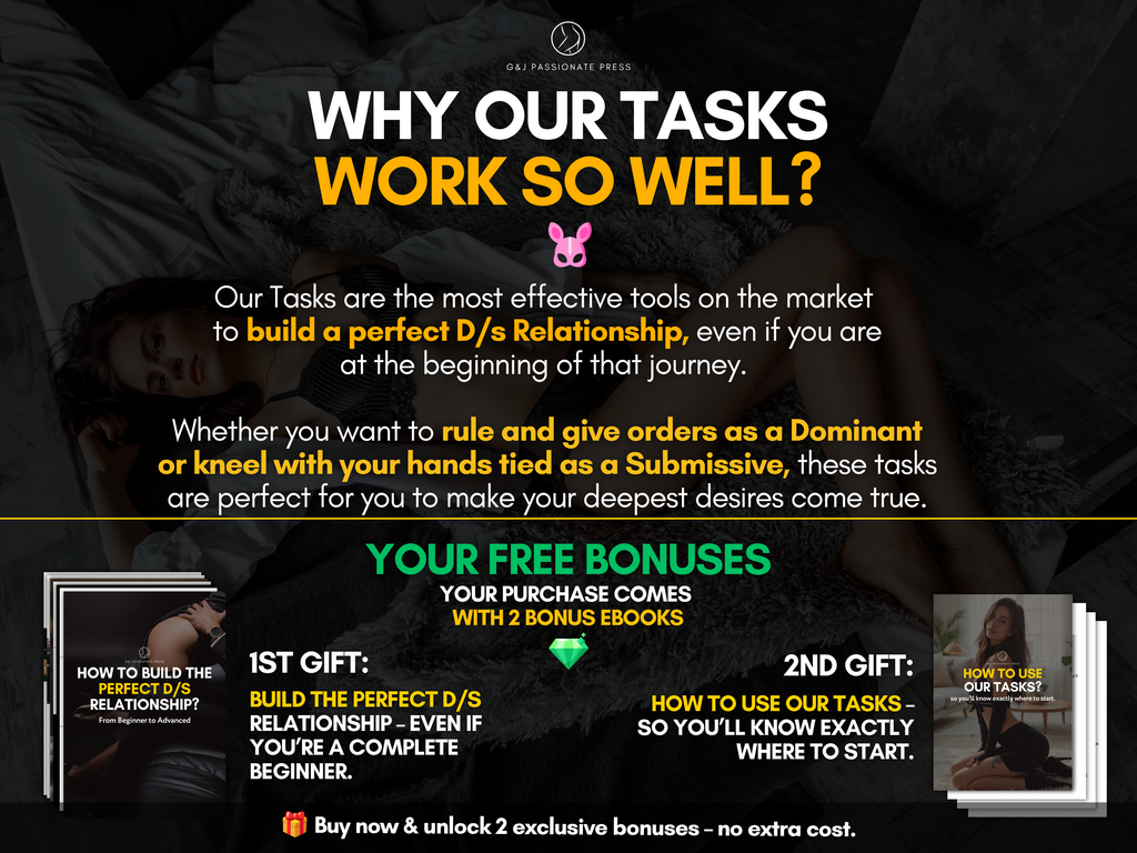 3 in 1 Sex Tasks Books for Couples - Physical Bundle
