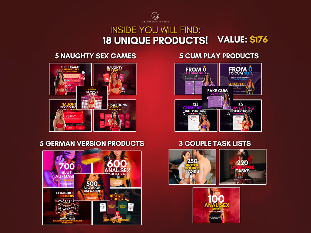 Whole Shop Bundle - 90+ Sex Games for Couples.