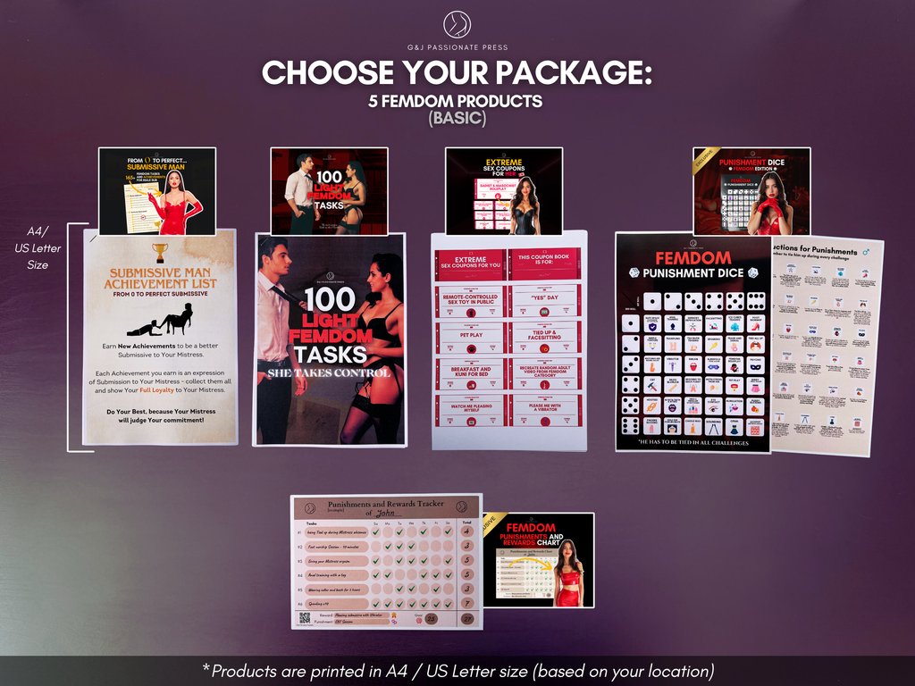 Ultimate Femdom Bundle - 6 Physical Female-led Products.