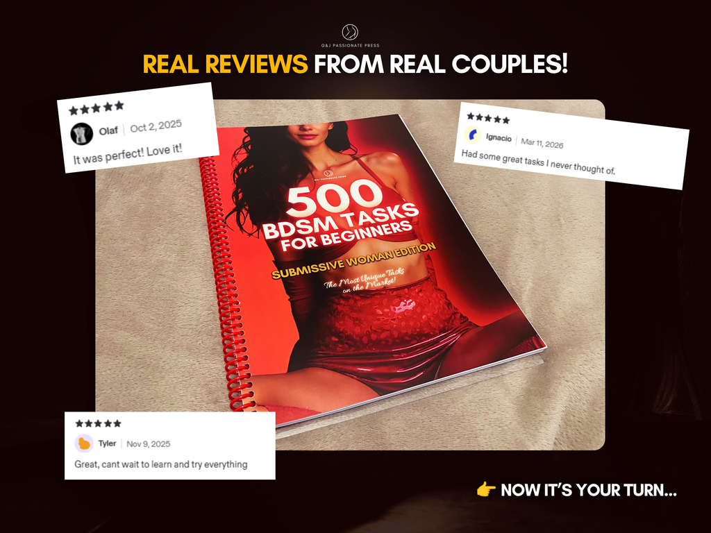 500 BDSM Tasks for Beginners - Book with Sex Challenges.