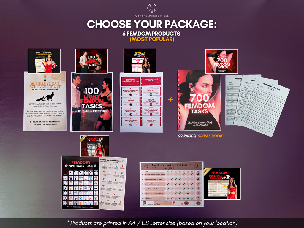 Ultimate Femdom Bundle - 6 Physical Female-led Products.