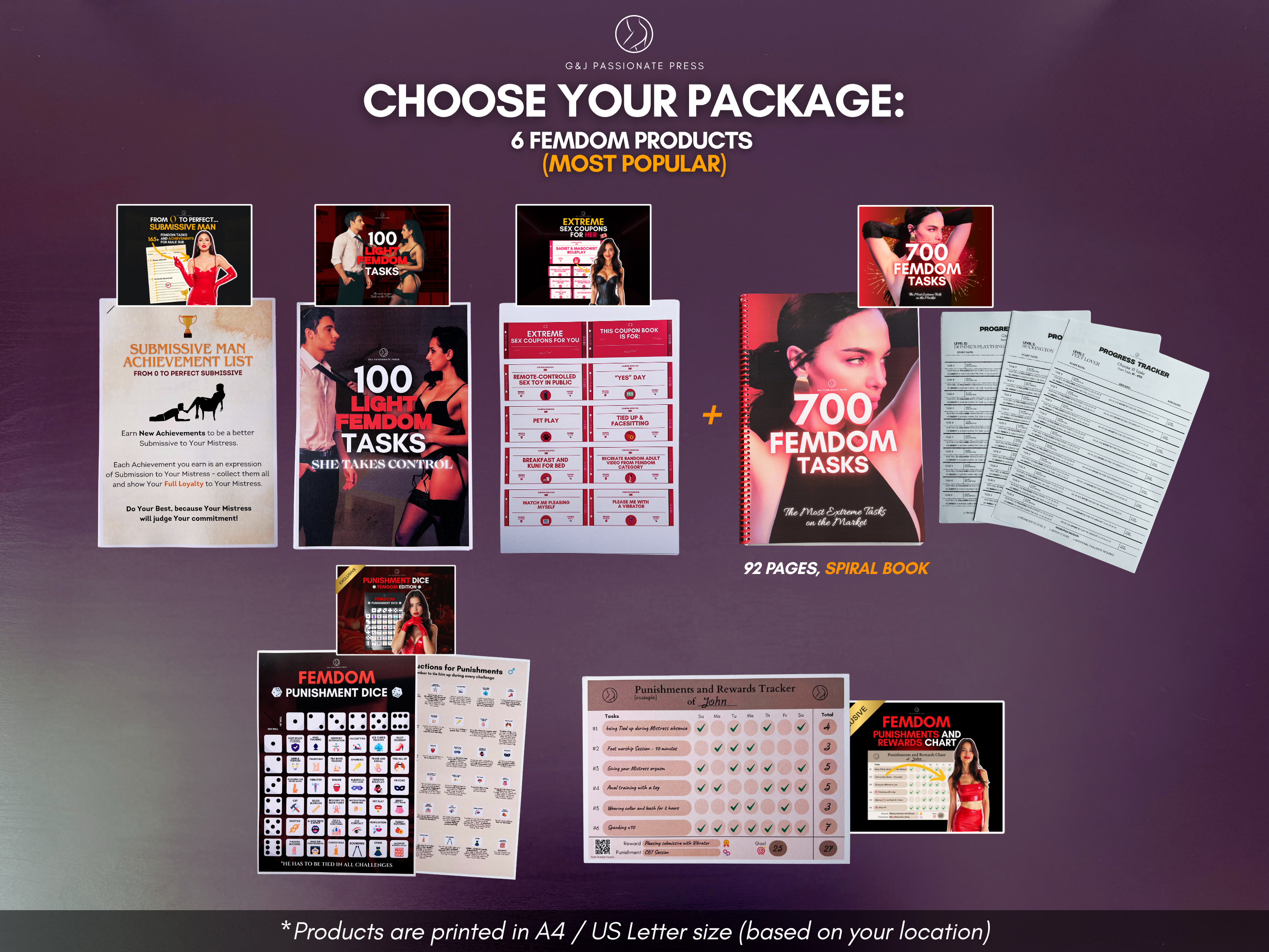 Ultimate Femdom Bundle - 6 Physical Female-led Products.
