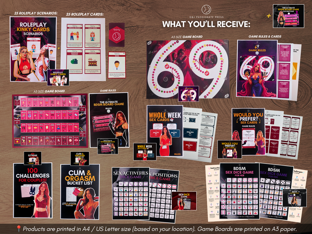 Ultimate Sex Games Bundle - 11 Physical Sex Games for Couples.