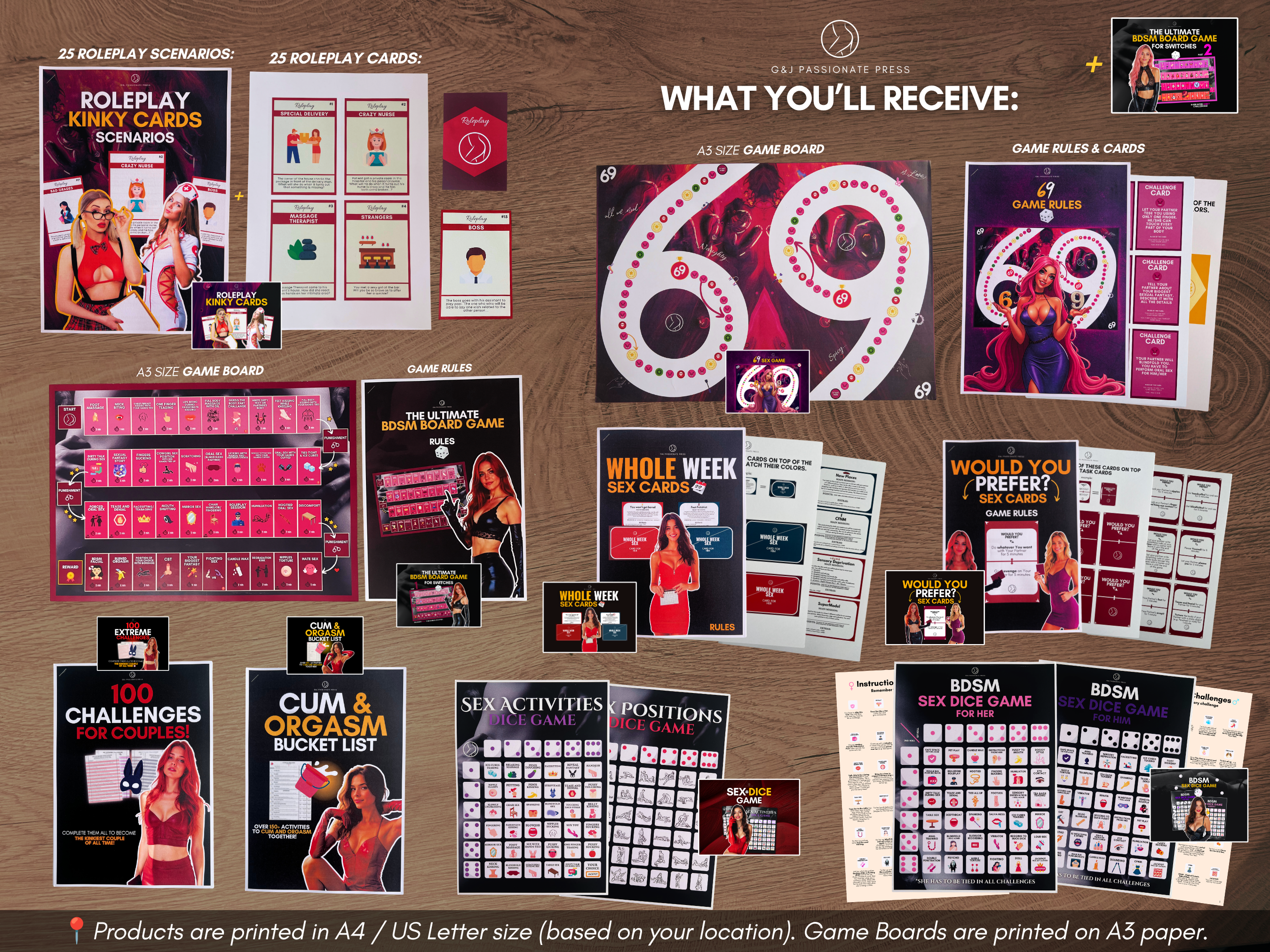 Ultimate Sex Games Bundle - 11 Physical Sex Games for Couples.