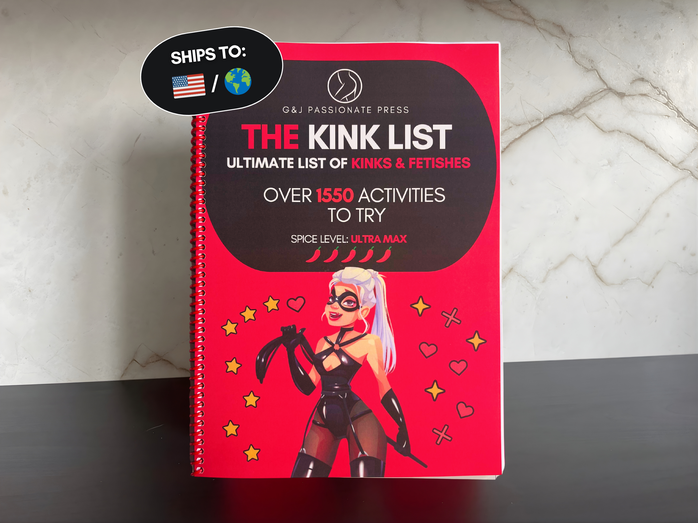 Kink List - Book with 1550 Sex Activities, Kinks & Fetishes.