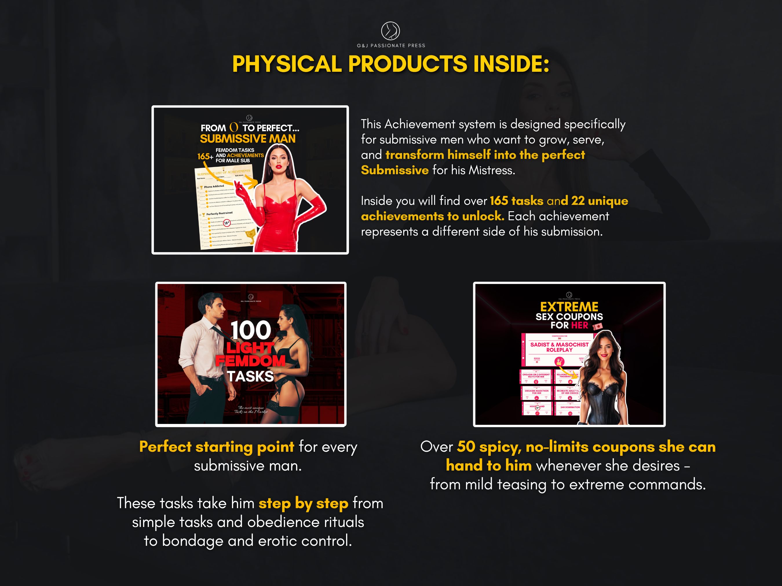 Ultimate Femdom Bundle - 6 Physical Female-led Products.