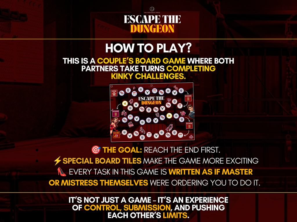 Escape the DUNGEON - Physical BDSM Board Game.
