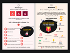 Naughty board sex game rules preview showing Power Ups, reward ideas, dice rolls, and winner rewards for couples