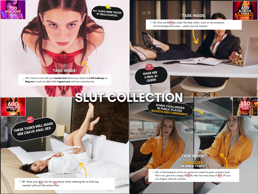 3800 Sex Tasks for Submissive Woman - Ultimate Collection.