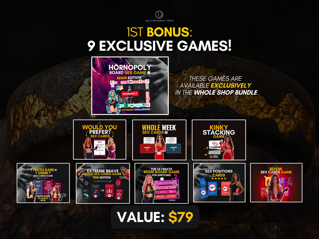 Whole Shop Bundle - 90+ Sex Games for Couples.