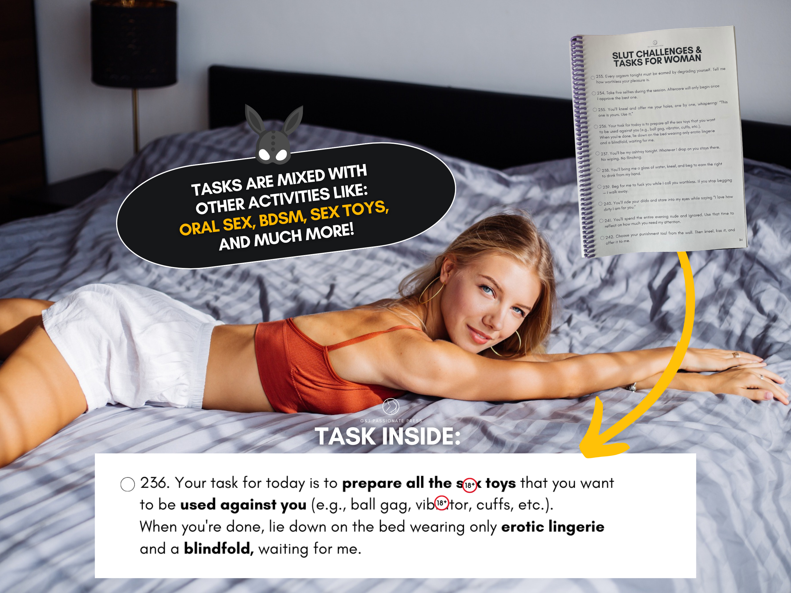 700 Submissive Woman Tasks - Book with Sex Challenges.