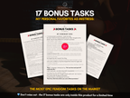 17 Bonus Femdom Tasks preview graphic showing Gabriella’s personal favorite mistress tasks, bonus pages, and limited-time extra content