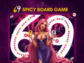69 Sex Game product overview showing printable board game, dice, cards