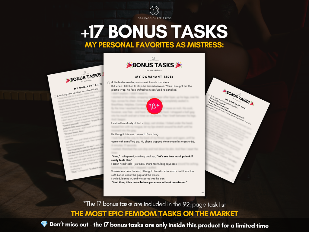 700 Femdom Tasks - Book with Sex Challenges.