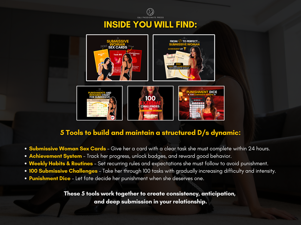 Ultimate Submissive Woman Bundle - 16 Sex Products for Sub.
