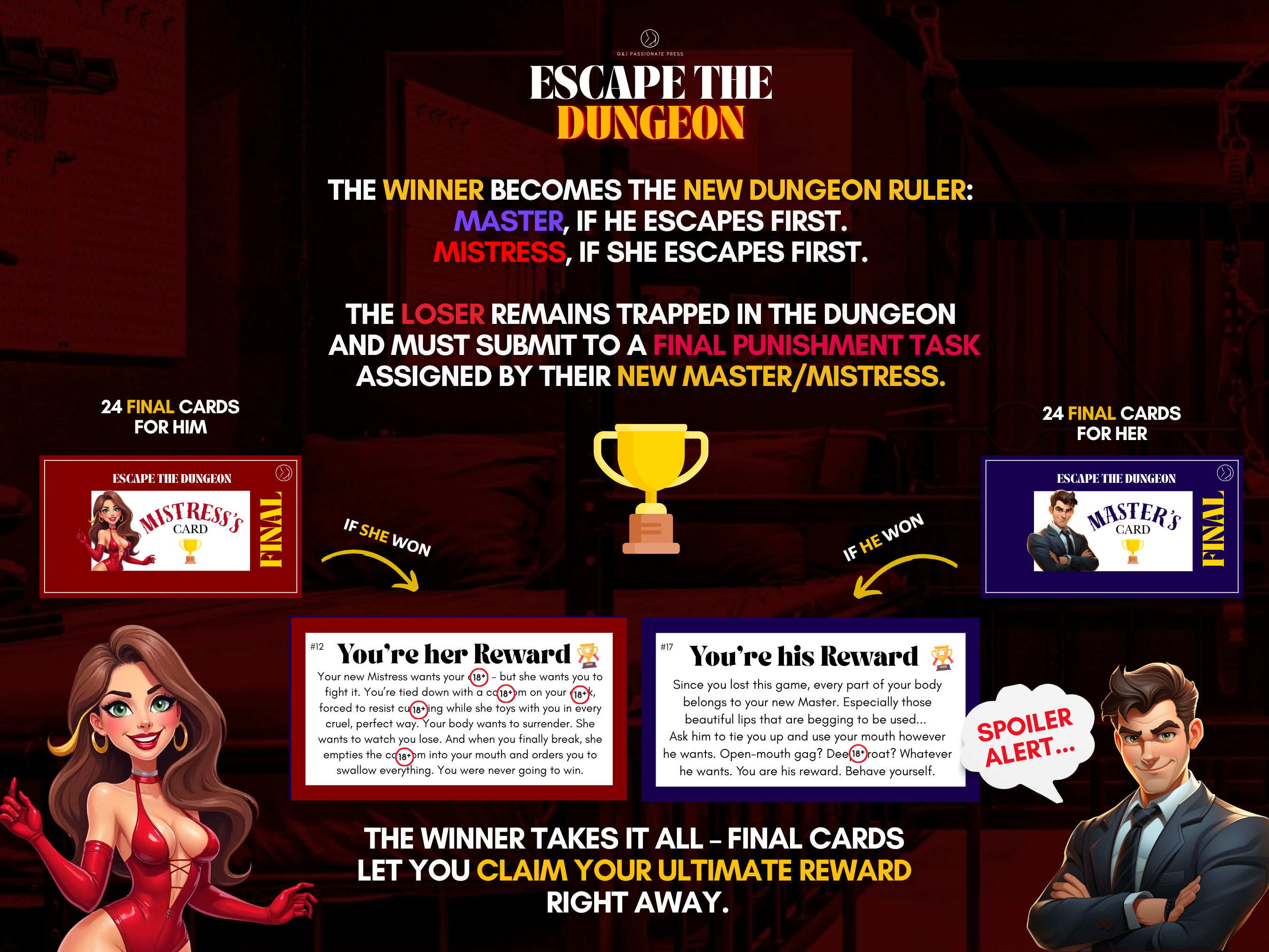 Escape the DUNGEON - Physical BDSM Board Game.