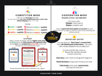Discover Your Kink card game rules showing competition mode, cooperation mode, scoring, and important consent notes