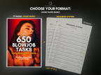650 Blowjob Tasks - Book with Sex Challenges.