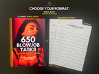 650 Blowjob Tasks - Book with Sex Challenges.