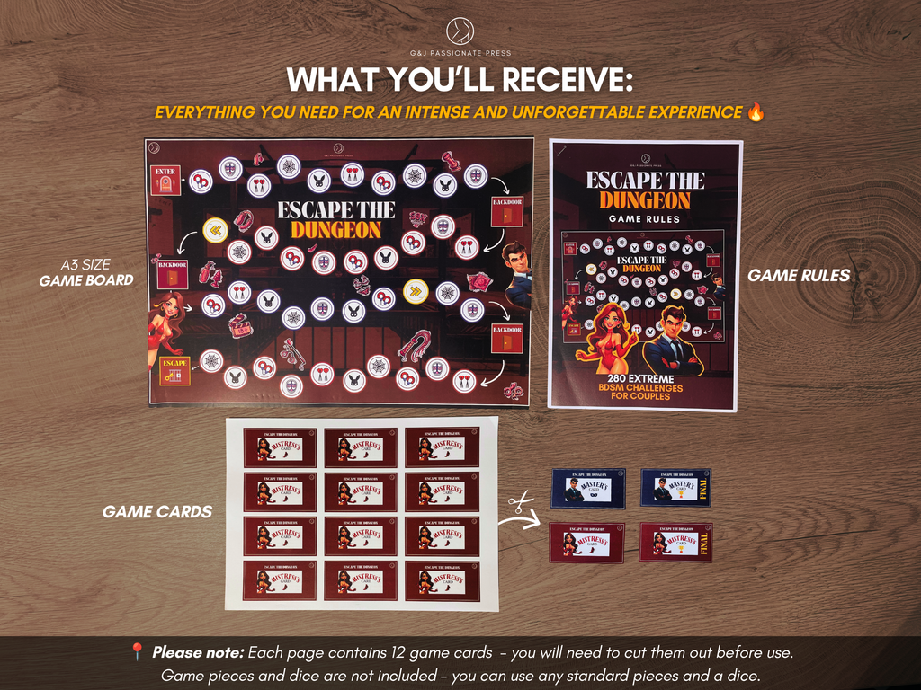 Escape the DUNGEON - Physical BDSM Board Game.