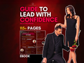 Guide to Become a confidence woman ebook cover graphic showing a femdom training guide with 115+ pages for becoming a confident Mistress