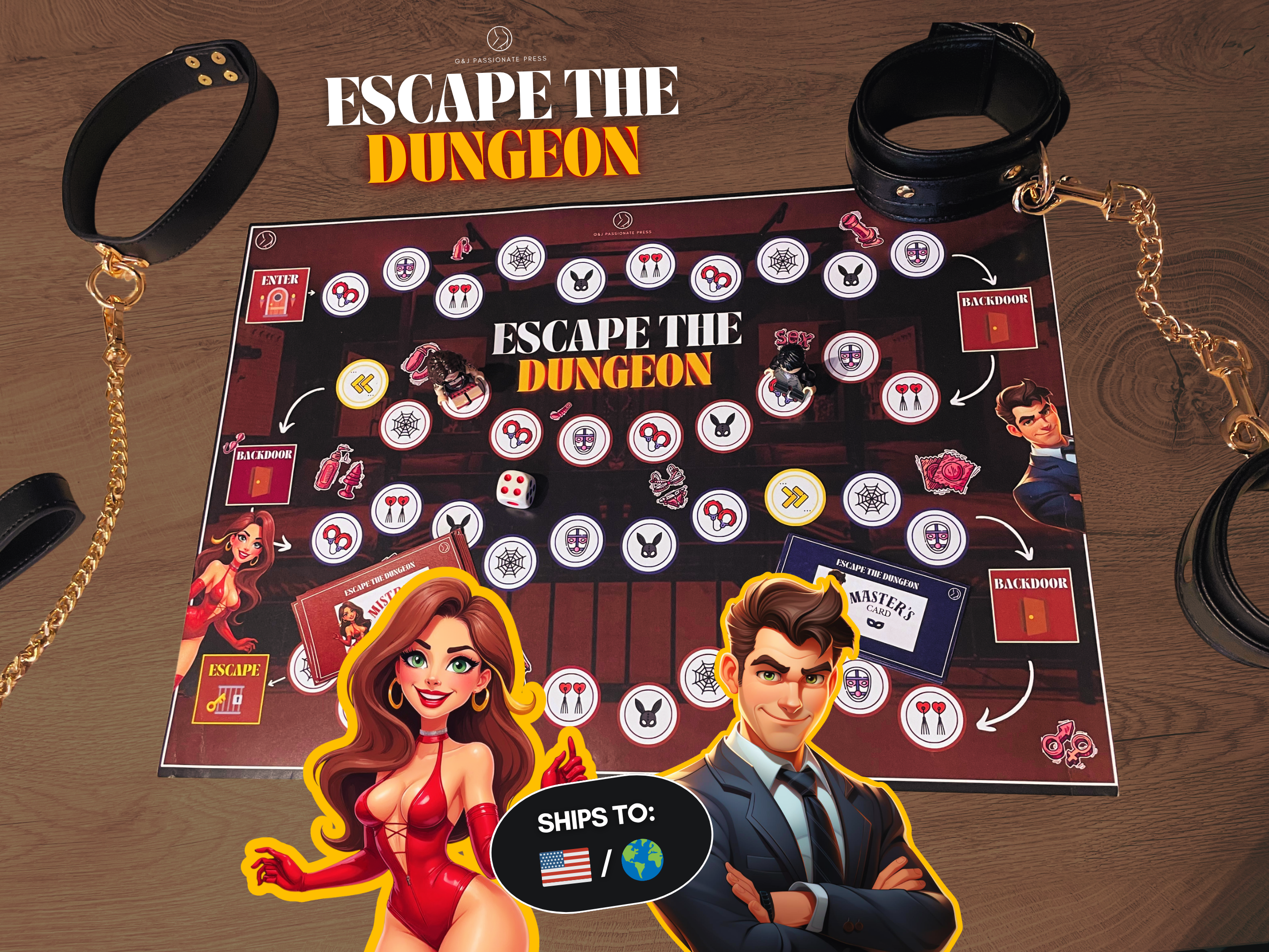 Escape the DUNGEON - Physical BDSM Board Game.