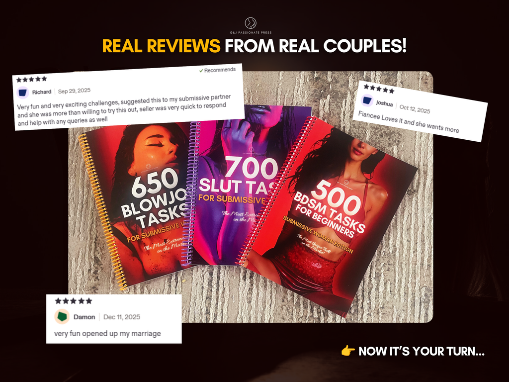 3 in 1 Sex Tasks Books for Couples - Physical Bundle