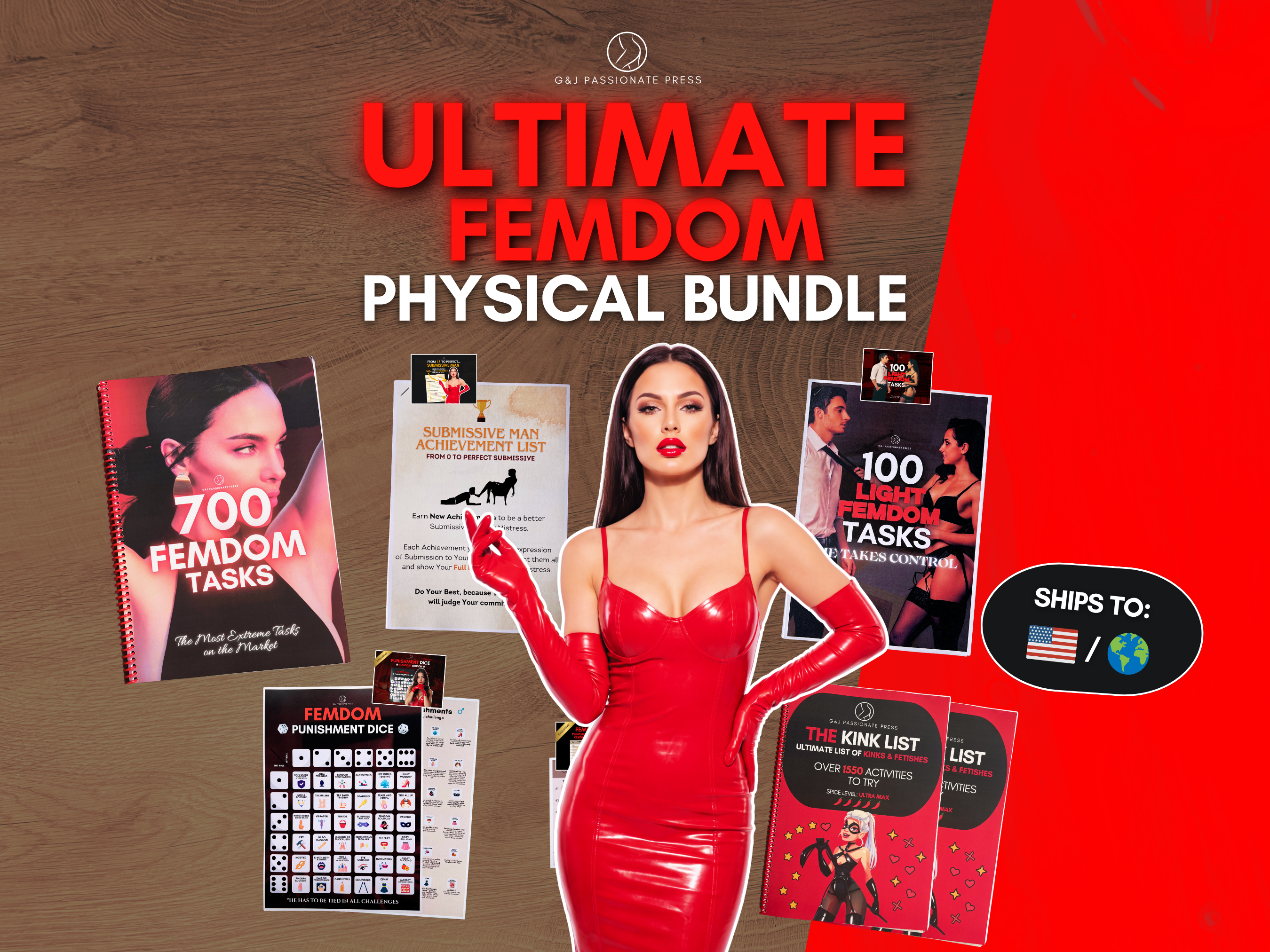Ultimate Femdom Bundle - 6 Physical Female-led Products.